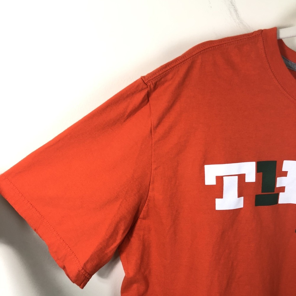 University of Miami Retro "The U" T-Shirt Men's XXL Orange - Picture 5 of 12